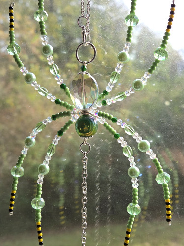 Handcrafted glass beaded - handcrafted,