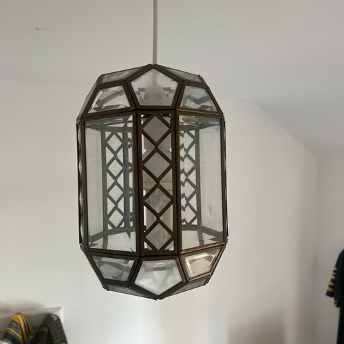 Vintage gilt brass hanging - vintage,