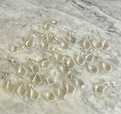Clear cut crystal chandelier - cut,