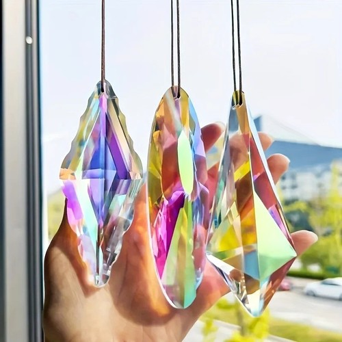 3pcs large crystal prism - crystal,