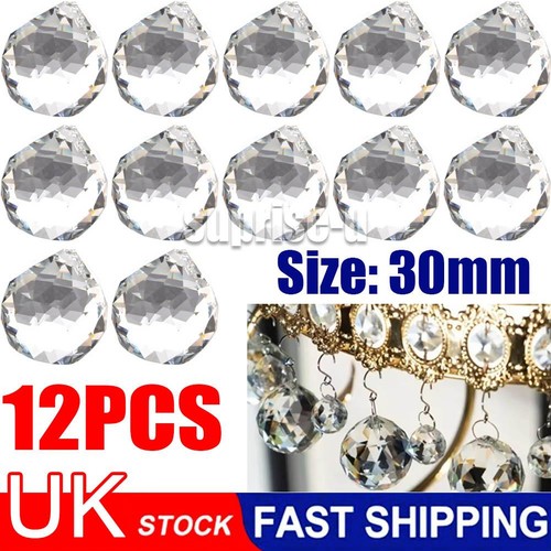 12pcs diy 30mm hanging - hanging, crystal
