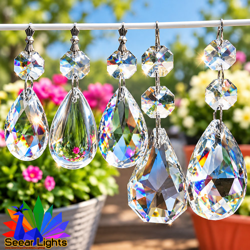 Oval cut glass - cut,