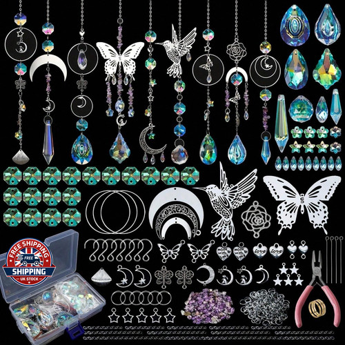 400pcs diy crystal suncatcher - 400pcs,