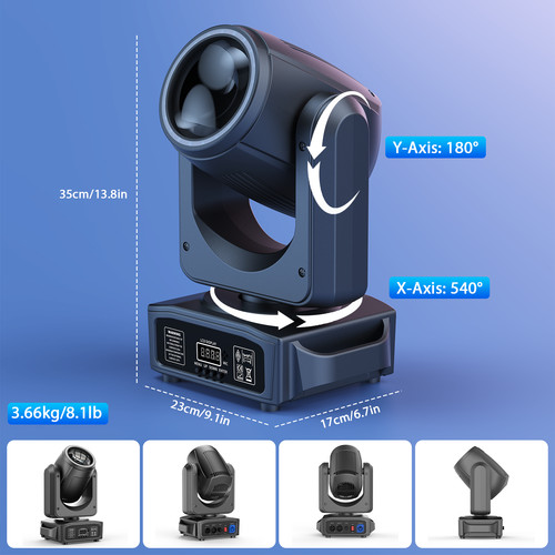 Led dmx moving head stage - head,