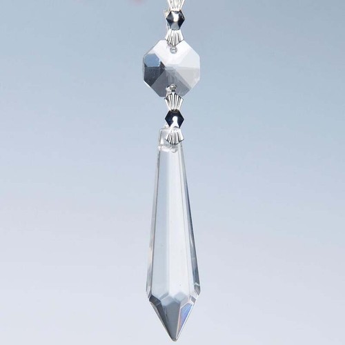 Clear glass crystals - glass,
