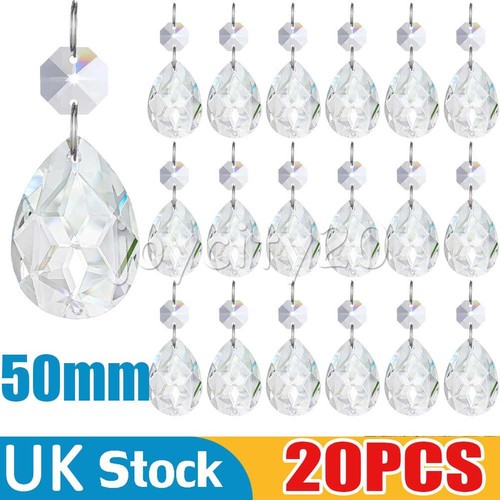 30x 50mm clear glass crystal - 30x,
