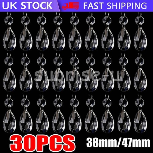 Clear glass crystal - 30,