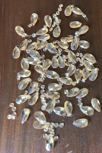 Vintage glass chandelier - vintage,