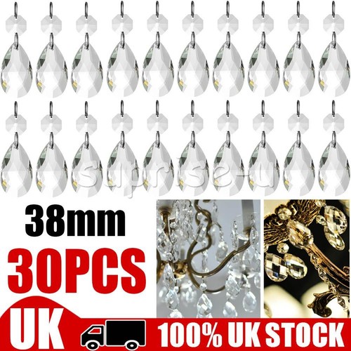 30pcs clear glass crystal - glass,