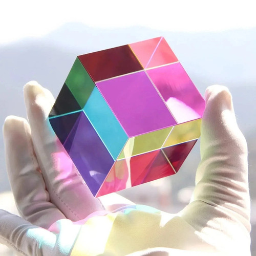 20mm crystal prism cube - crystal, 3d