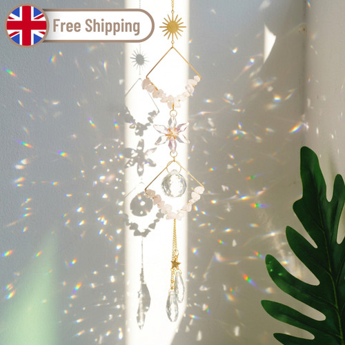 Crystal suncatcher rainbow - suncatcher,
