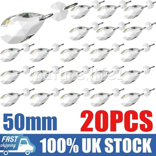 50mm clear glass - 30, crystal